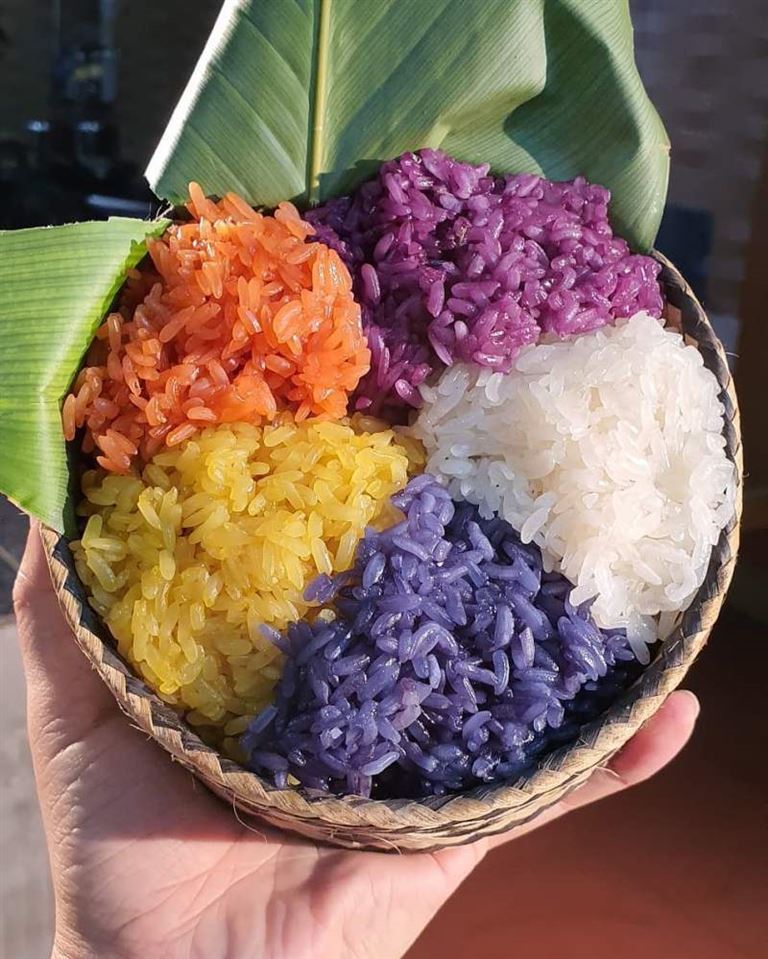 xôi ngũ sắc - Ha Giang
